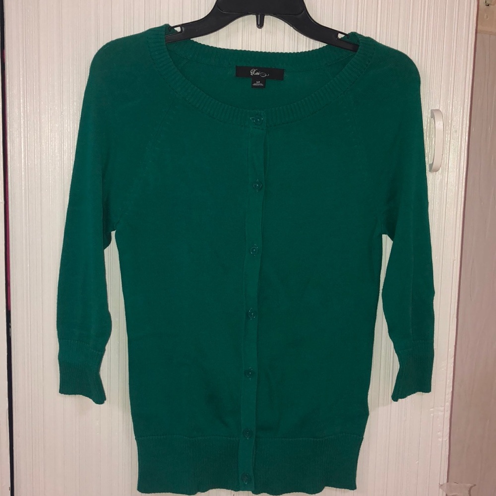 NWOT Forever 21 Crewneck 3/4 Sleeve Cardigan Small